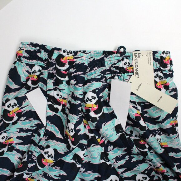 Men's No Boundaries 3XL 48-50 Above The Knee Panda Graphic Swim Shorts - Picture 13 of 14